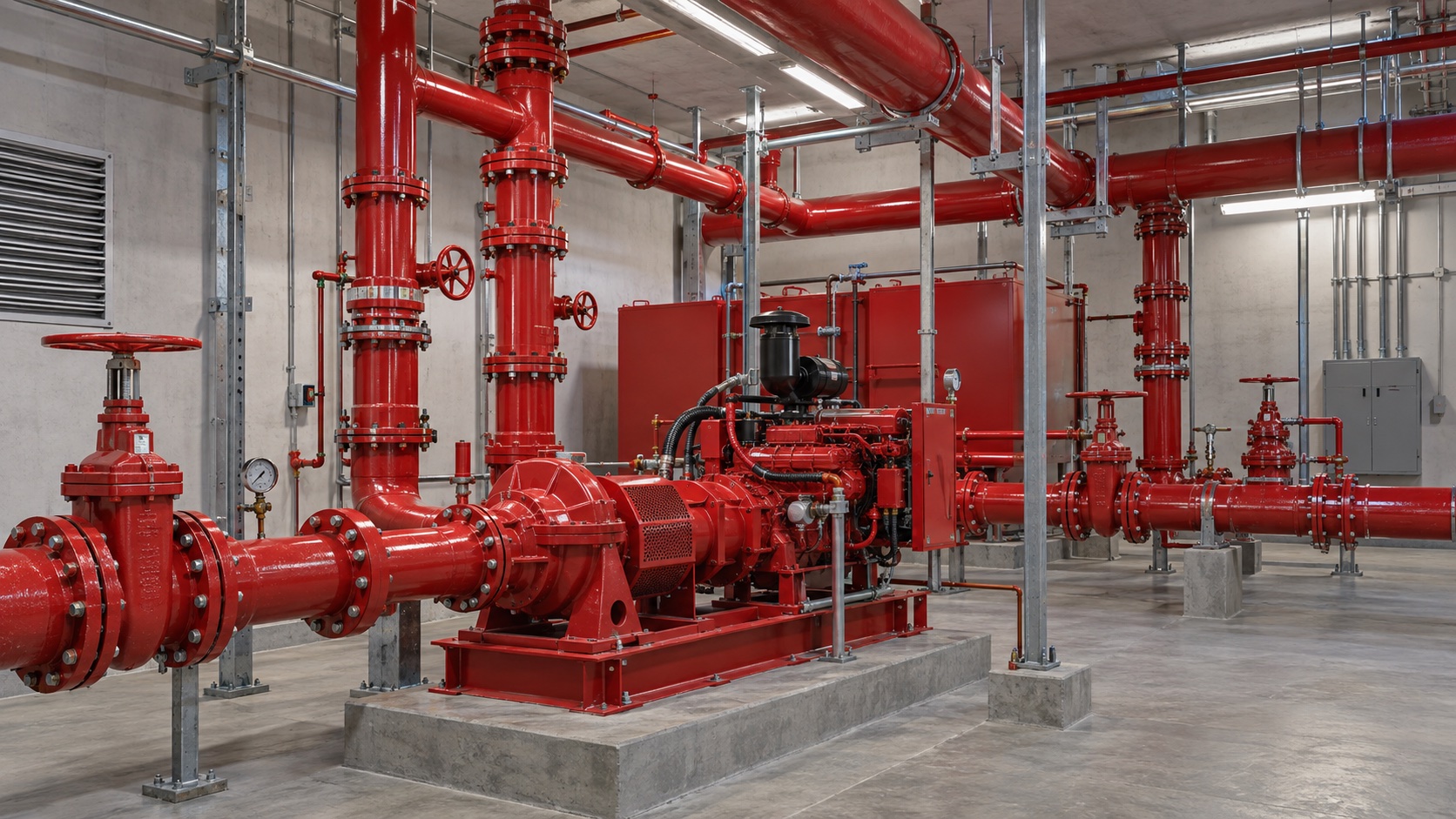 Fire protection piping