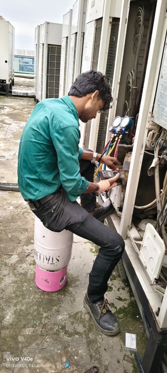 Outdoor unit cleaning and maintenance