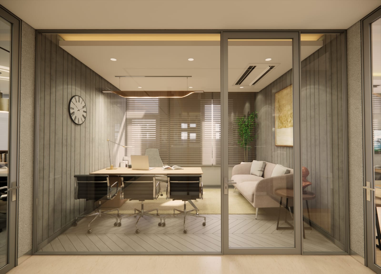 Finished treatment room interior